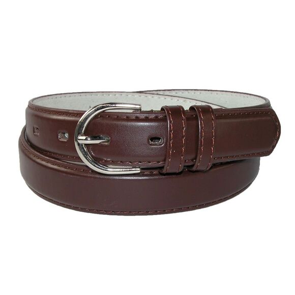 CTM Women's Leather 1 1/8 Inch Dress Belt - Picture 1 of 4